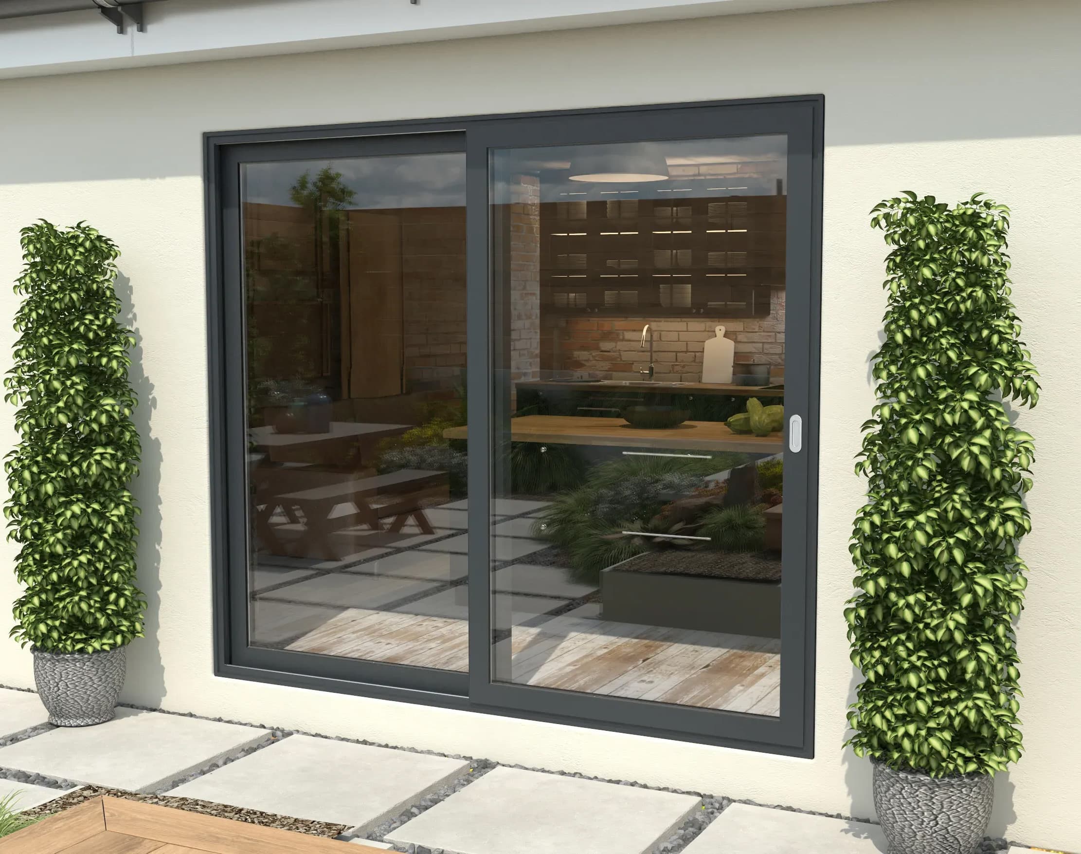 Low-maintenance aluminum window frames