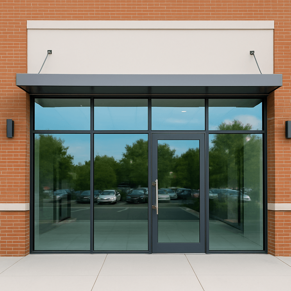 Modern office space with aluminum and glass partition systems designed by Interior Architects