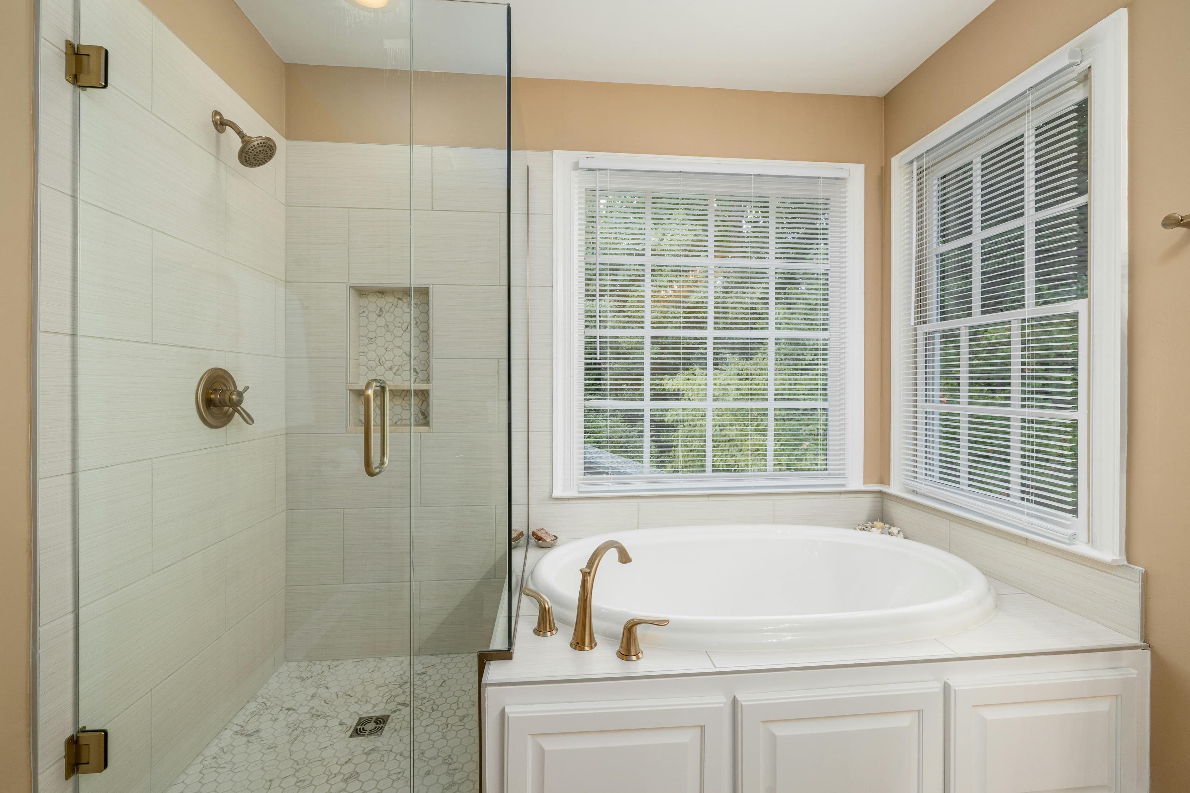 Luxury master bathroom transformation