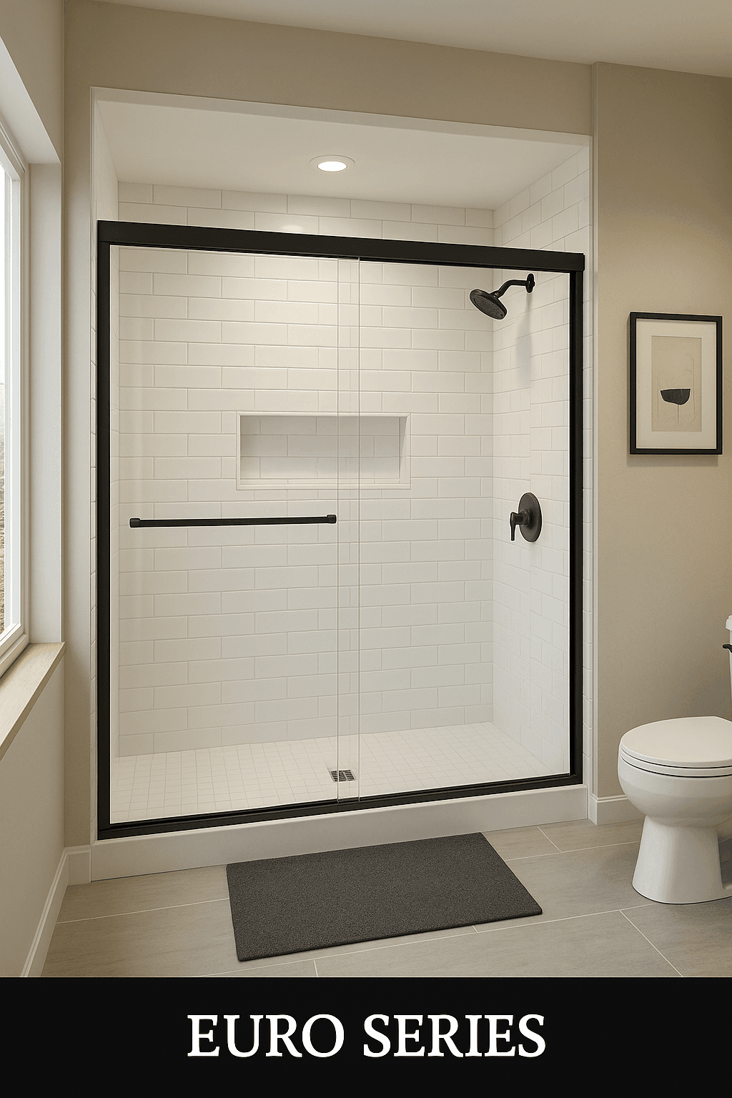 Luxury frameless shower enclosure - Wake Forest, NC