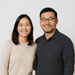 Amanda and David Kim, satisfied North Glass customers from Durham