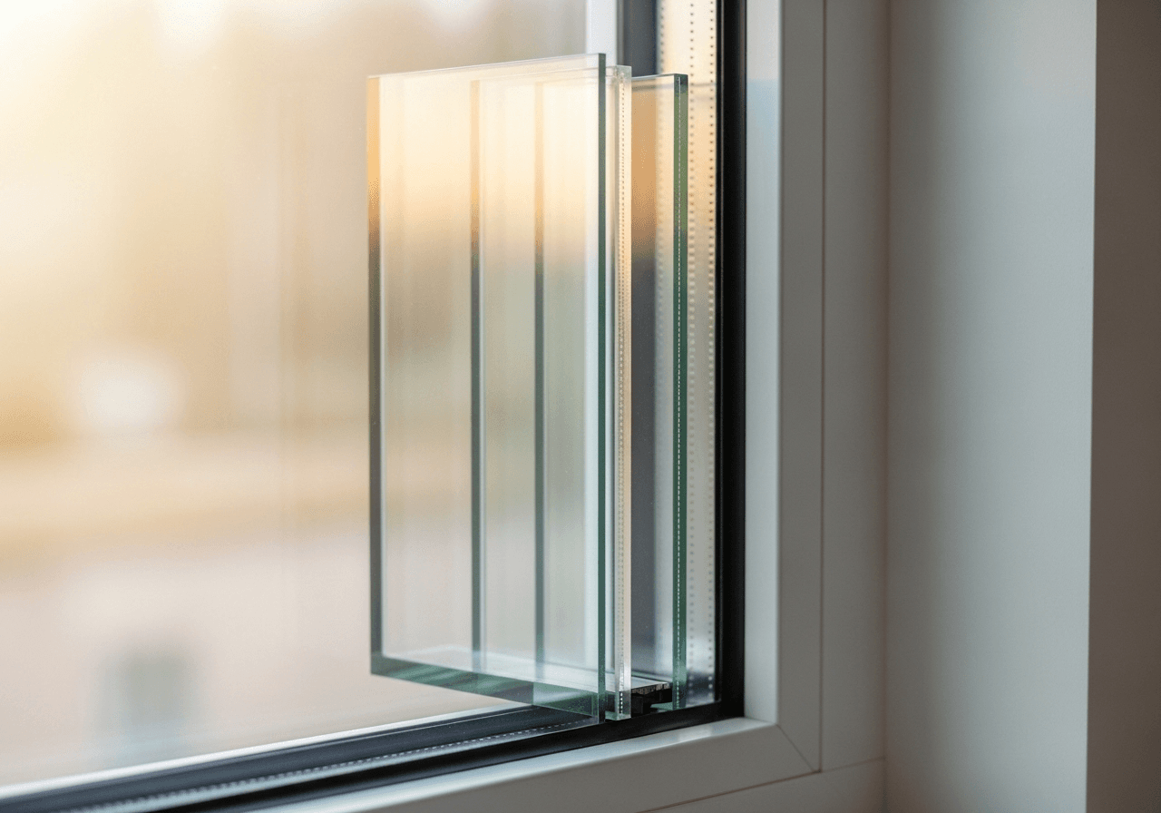 Energy efficiency comparison chart showing aluminum and glass performance in North Carolina climate